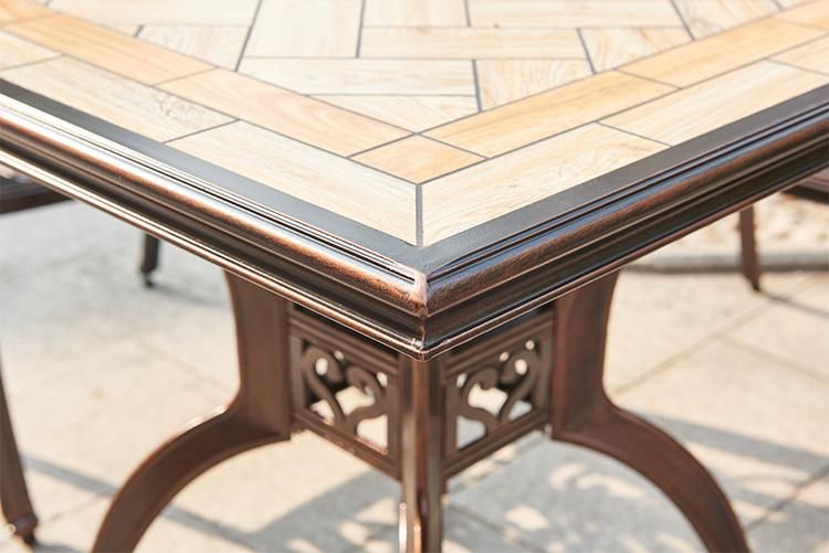 Aluminum Cast Garden Small Furniture Outdoor Luxury Patio Set From China