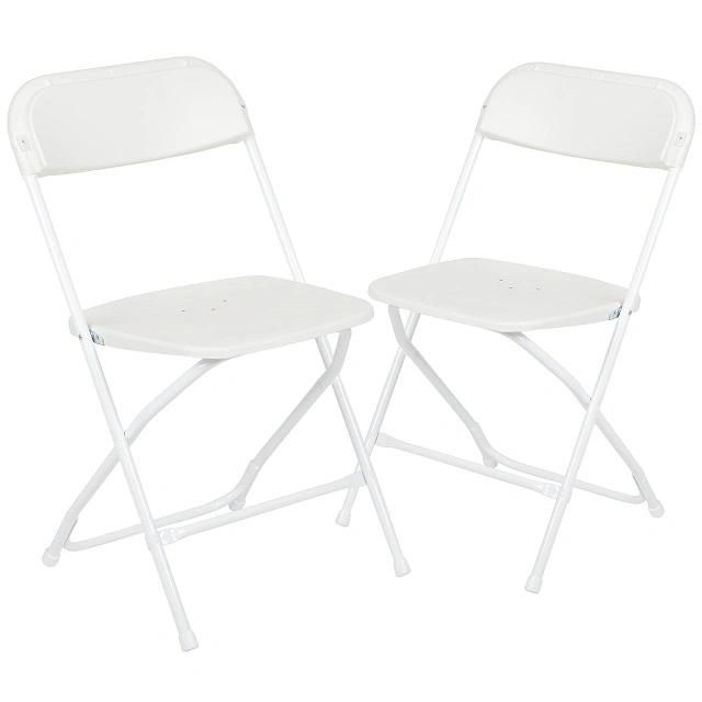 Comfortable White Plastic Folding Chair for Event