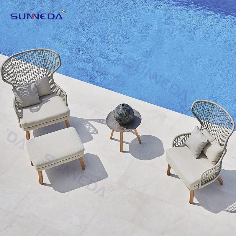 Ecological Design High Quality Durable Bistro Armchair Courtyard Outdoor Furniture