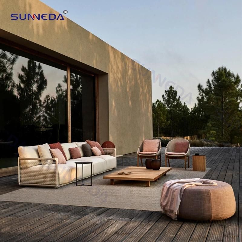 Morden Hotel New Design Set Garden Minimalist Sofa Set Outdoor Patio Sofa