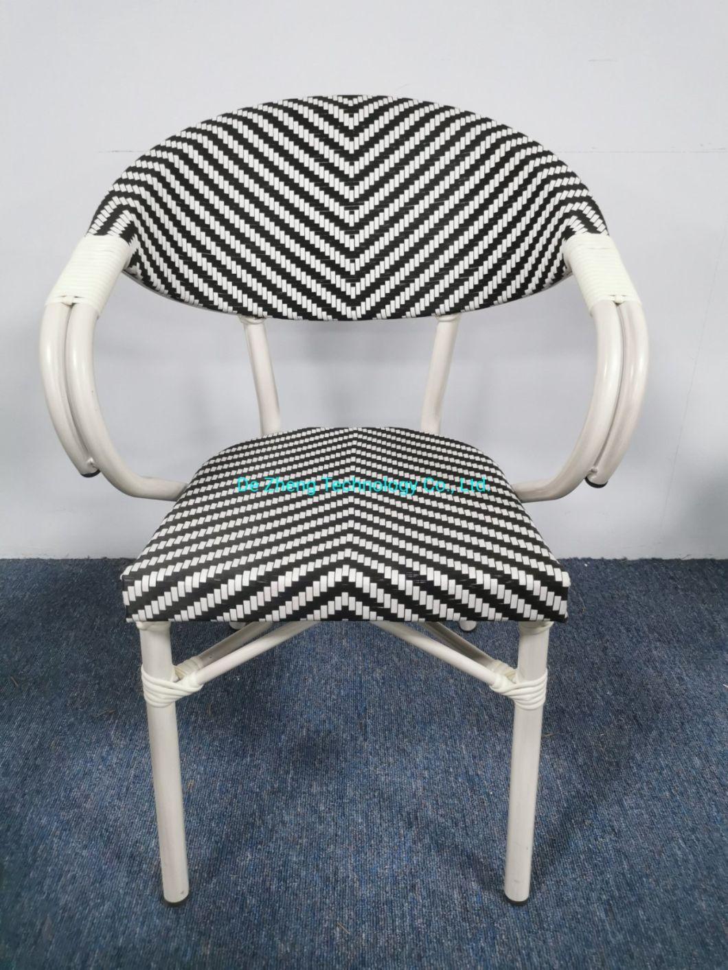 Luxury Outdoor Furniture Aluminum Hotel Modern Bistro Chair Dining Restaurant Furniture