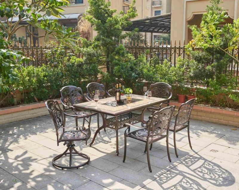 High Class Garden Patio Cast Aluminum Table