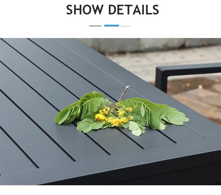 Aluminum High Quality Lowes Patio Set Outdoor Dining Table and Chairs