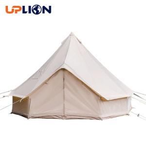 Uplion Outdoor Waterproof Canvas Wall Tent Family Tent 3m 4m Camping Cotton Canvas Bell Tipi Tent