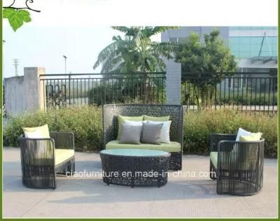 Modern Unique Rattan Wicker Furniture Garden Outdoor Ratan Sofa (G-05)