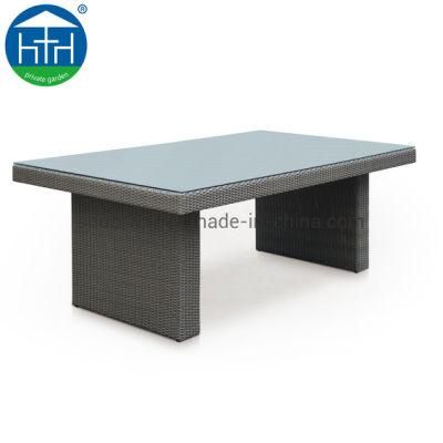 Garden Outdoor Furniture Patio Cushion PE Wicker Rattan Garden Dining Set