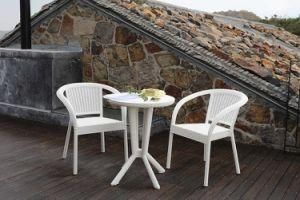 Cheap 3PCS Outdoor Furniture Rattan Balcony Coffee Set Wicker Bistro Chair Set