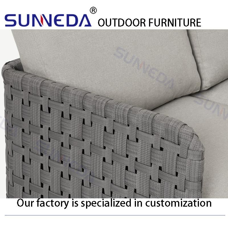 International Big Colors Plastic Wicker Net Metal Frame Simple Furniture