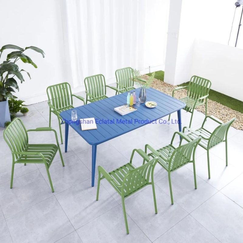 Patio Dining Set Stackable Restaurant Chairs Garden Tables Outdoor Furniture