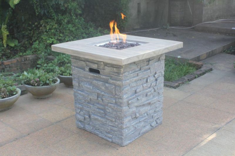 Gas Outdoor Fire Pit Fire Table Patio Stove Fireplace Bar Table