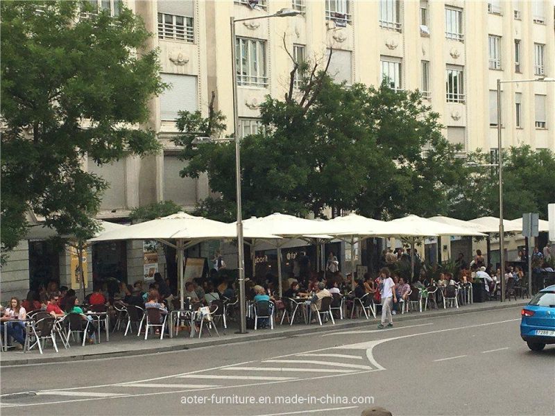Absolute Waterproof Outdoor Carbon Steel Restaurant Bistro Square Table