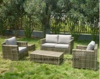 Modern Outdoor Sofa Rattan Furniture Leisure Patio Wicker Sofa (CF807)
