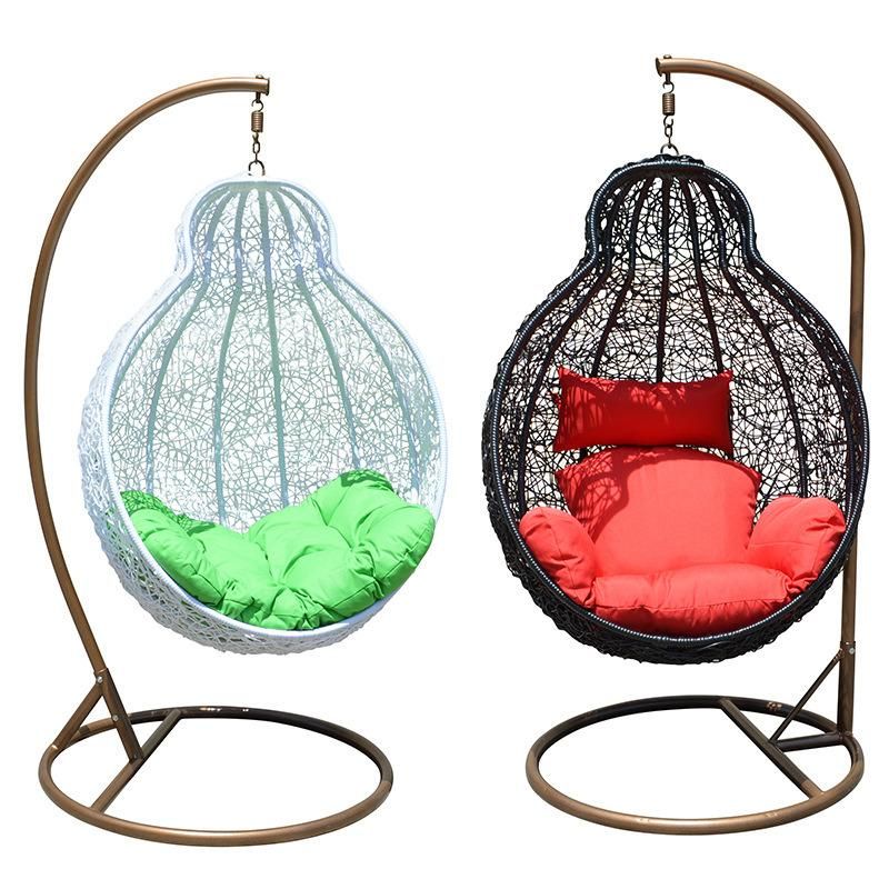 Popular Rotary Headrest Hanging Outdoor Rattan Wicker Garden Swing Chair