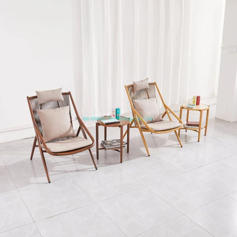 Hot Sell Outdoor Rope Chair All Weather Cheap Bistro Patio Garden Chair Patio Furniture New Design Garden Chairs