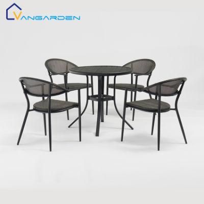Srilanka Balcony Set 2/3/4 Seater with Wood Grain Surface Table