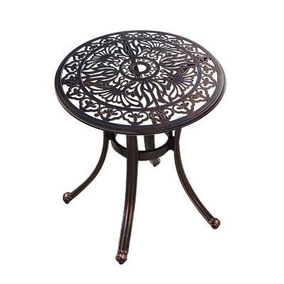 Outdoor Cast Aluminum Table Waterproof Cast Aluminum Table and Chairs