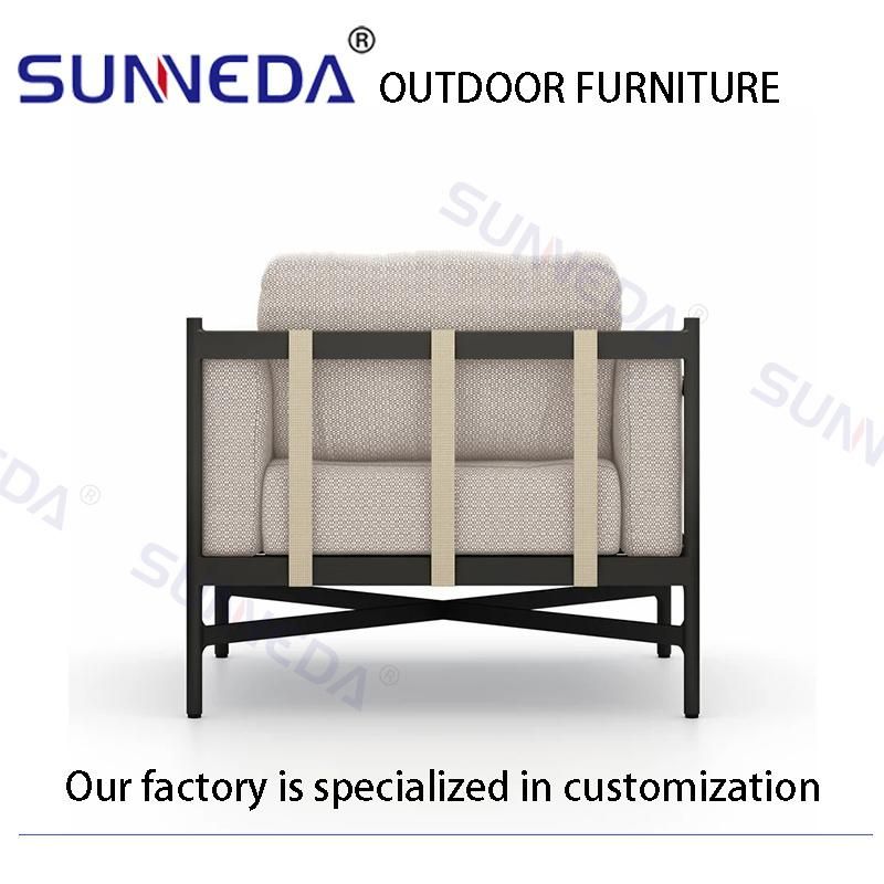 Aluminium Alloy Metal PE Rattan Teak Wood Backyard Terrace Outdoor Furniture