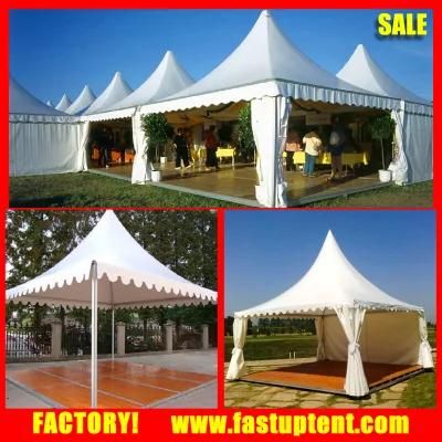 White High Peak Pagoda Marquee Tent with Floor