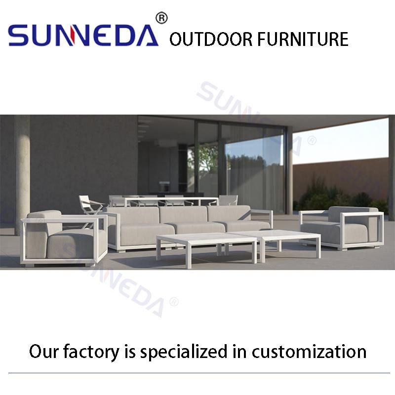 Leisure Garden Furniture Outdoor Sectional Aluminum Sofa for Patio