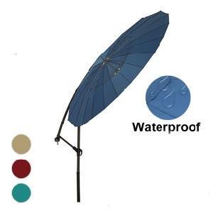 3m Biggarden Sun Umbrella Side Hanging Round Patio Parasol Outdoor Umbrellas
