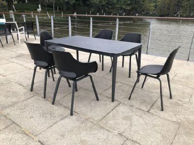 Manufacturer Aluminum OEM Customized Square 8 Seater Table Garden Furniture