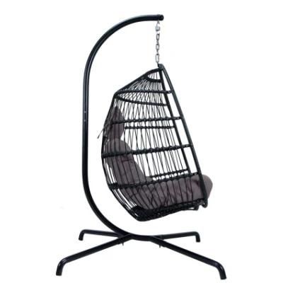 Cheap Price 150kg Customized OEM Foshan Outdoor Rope Foldable Egg Shape Chair Swing