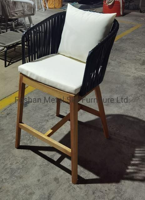 Outdoor Teak Aluminum Wooden Garden Hotel Villa Patio Rattan Chair