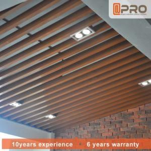 Customized Aluminium Outdoor Sunshading Louver Roof with LED Light