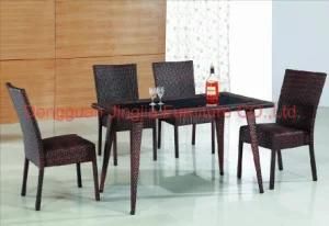 Iron Rattan Leisure Coffee Lounge Table and Chair (JJ-S660&565)