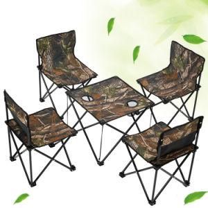 Camouflage Portable Camping Ultralight Beach Folding Chair with Table
