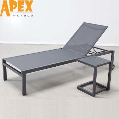 Aluminum Frame Outdoor Sofa Bed Furniture Beach Sun Daybed Wholesale