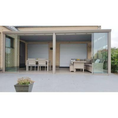 Balcony Roof Motorized Metal Garden Pergola Aluminum Profiles