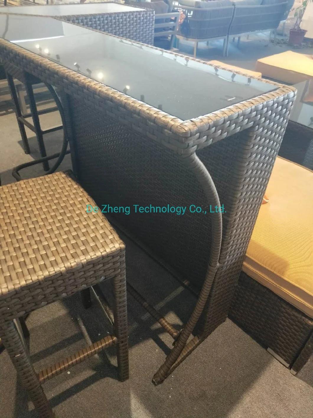 Commercial Furniture High Bistro Nightclub Patio Outdoor Family Garden Bar Table Sofa