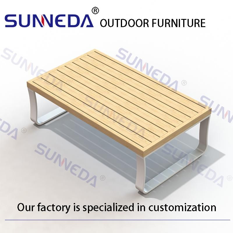 Stylish Outdoor Furniture, Aluminum Frame, Braided Pipe Rattan, with Waterproof Seat Cushion