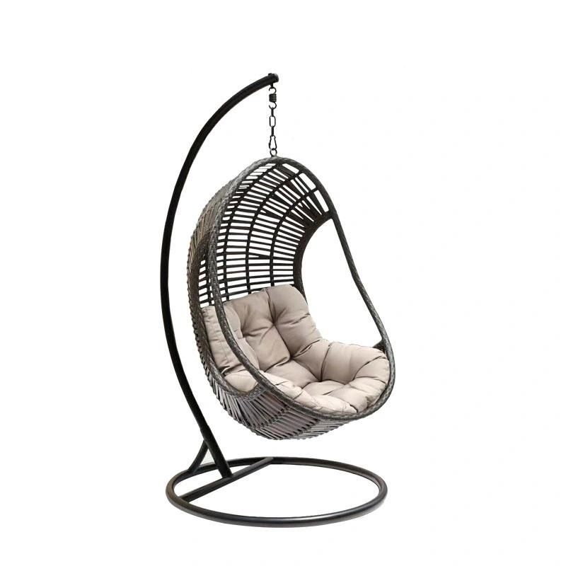 Wholesale Outdoor Rattan Hanging Garden Metal Home Leisure Swing Chair