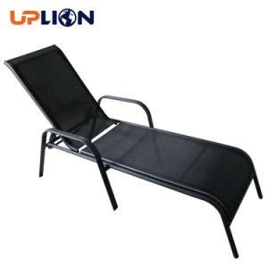 Uplion Garden Furniture Steel Frame Sling Fabric Swimming Pool Sunbed Outdoor Sun Lounger