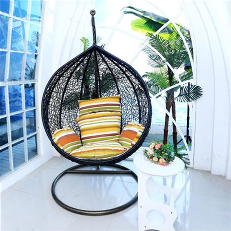 Cane Basket Rattan Hammock Macrame Balcony Garden Patio Outdoor Hang Swing Chair