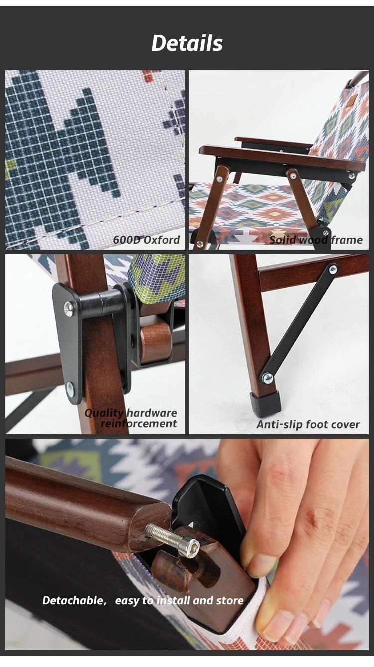 Beach Leisure Folding Chair with Armrest