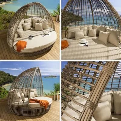 Swimming Pool Chaise Lounge Outdoor Furniture Sun Lounger Chair Seat Beach Leisure Daybeds Sofa Bed