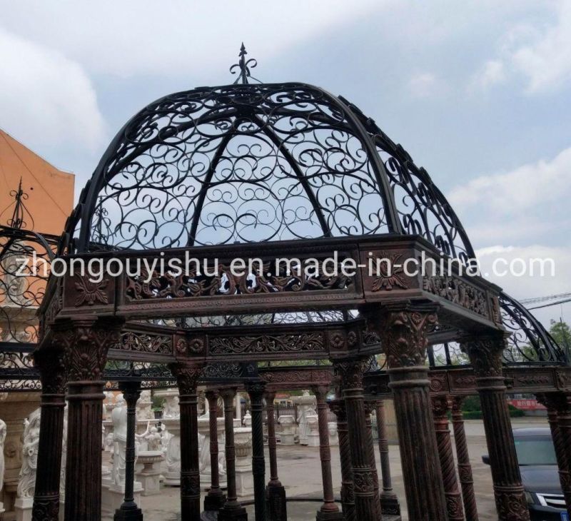 Iron Cast Gazebo for Garden Decoration