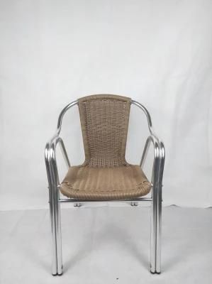 All Resistance Bistro Bar Heavy Duty Outdoor Garden Strong Steel Wire PE Rattan Chair