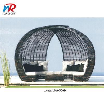 Beautiful Hotel Patio Furniture Leisure Waterproof Popular Garden Sun Bed Daybed Resort Villa Beach Bed