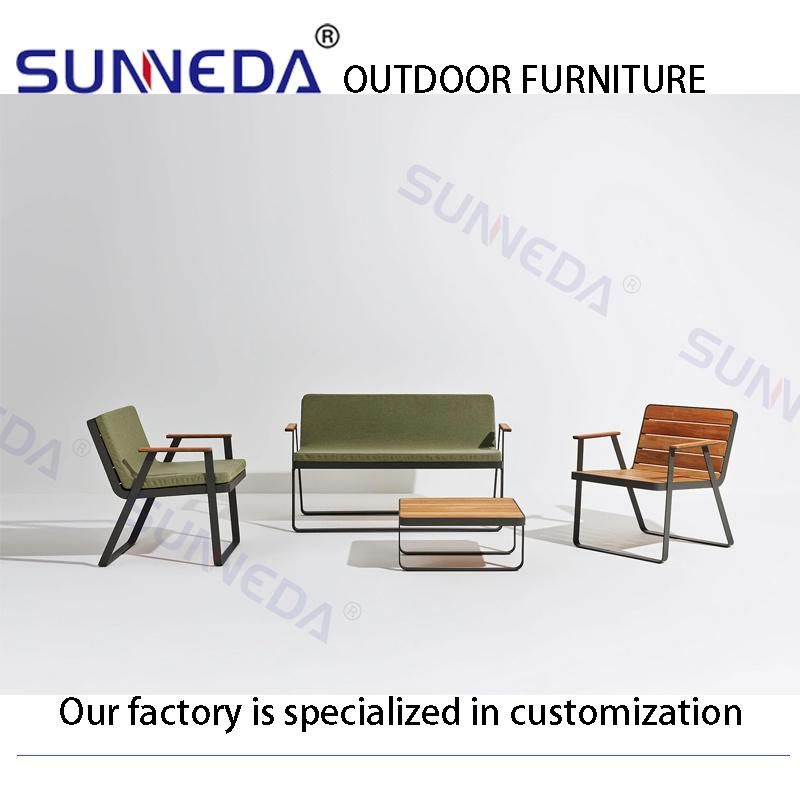 Outdoor Solid Flat Aluminum Frame Minimalism Portable High Quality Furniture