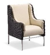 Outdoor Wicker Dining Chair with Arms