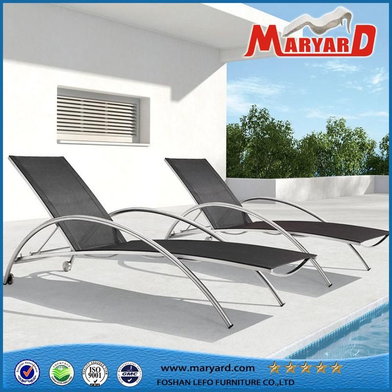 Outdoor Furniture Chaise Lounge Aluminum Sunbed for Hotel