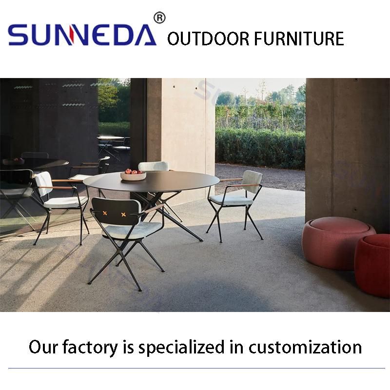 Hot Sale Rock Plate Tabletop Modern Outdoor Dining Set