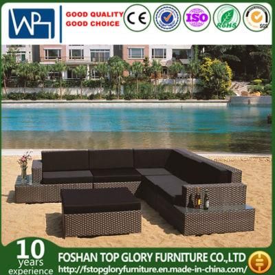 PE Rattan Sofa for Garden Hotel Furniture Patio Furniture (TG-JW04)