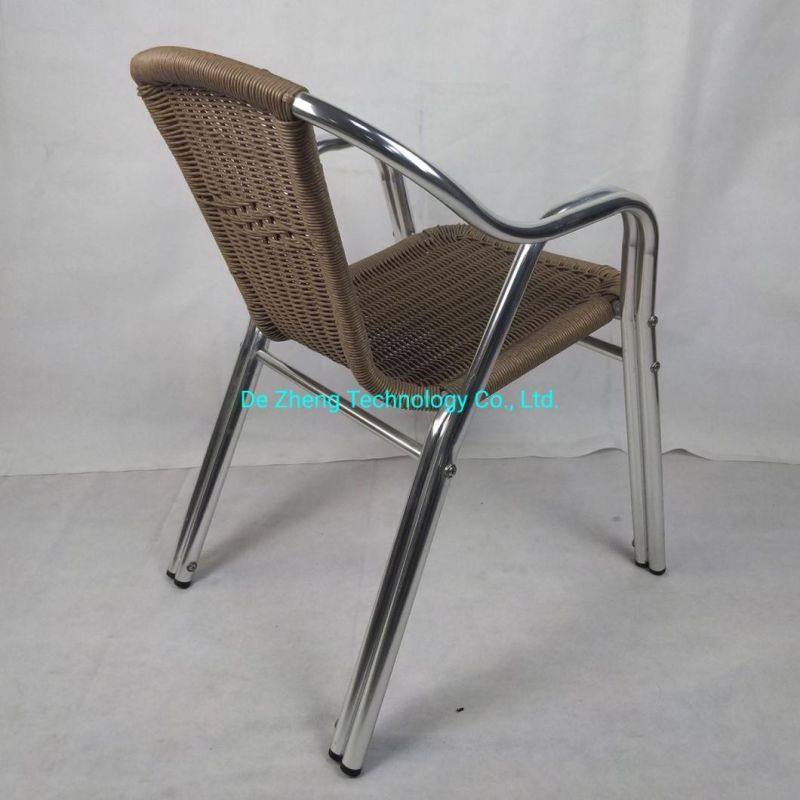 Modern Green Style Outdoor Garden Rattan Desk Furniture Aluminum Terrace Chair