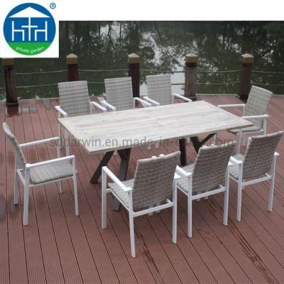 Outdoor Furniture Patio Wicker Dining Set Rattan Dining Table and Chair Set