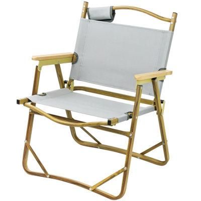 Cc2 Qibu High-Grade Outdoor Light Weight Folding Ultralight Beach Camping Chairs Wood Camping Relax Chair